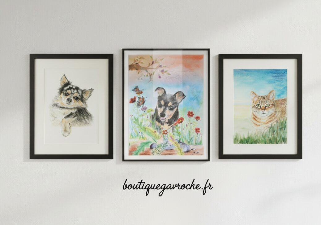 Mimie commande personnalisée Portrait Aquarelle – Image 5