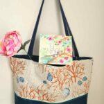 Sac mer et coquillages cadeau anniversaire mariage noces de cretonne commande personnalisee boutiquegavroche