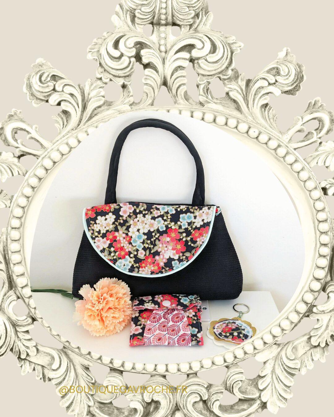 Sac unique fait main à Brive (Label Origine Corrèze). Idéal pour Noces de Cretonne (19 ans) ou anniversaire mariage