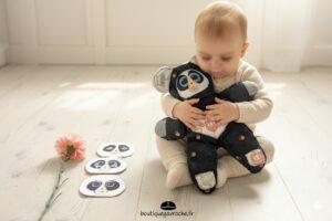 MONTESSORI emotions jouet panda avec visage